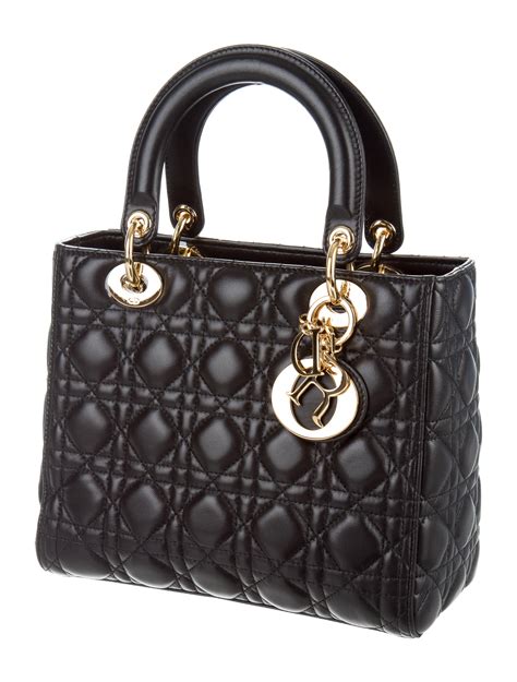 christian dior black handbag|christian dior lady handbag price.